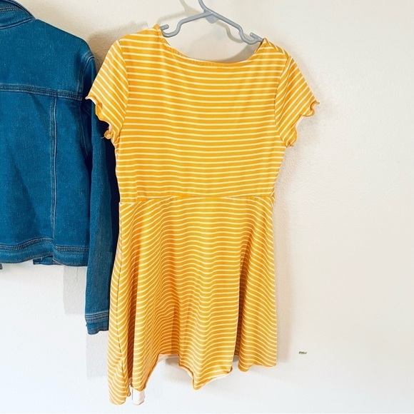 LOT OF 2 Pieces - Zunie Yellow Casual Girls Skater Dress + Zunie Jean Jacket - Picture 9 of 9